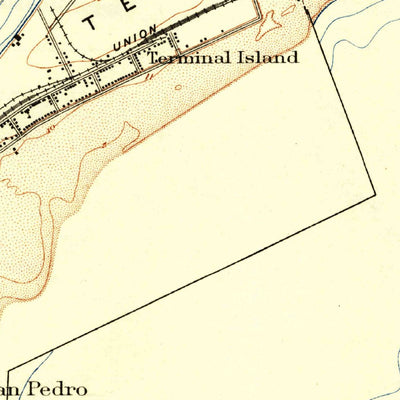 United States Geological Survey Wilmington, CA (1925, 24000-Scale) digital map