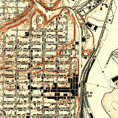 United States Geological Survey Wilmington, CA (1925, 24000-Scale) digital map