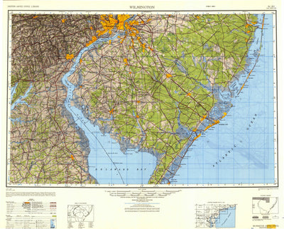 United States Geological Survey Wilmington, DE-NJ-PA-MD (1946, 250000-Scale) digital map
