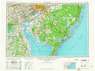 United States Geological Survey Wilmington, DE-NJ-PA-MD (1959, 250000-Scale) digital map