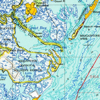 United States Geological Survey Wilmington, DE-NJ-PA-MD (1966, 250000-Scale) digital map