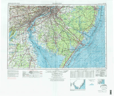 United States Geological Survey Wilmington, DE-NJ-PA-MD (1972, 250000-Scale) digital map