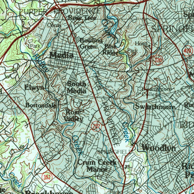United States Geological Survey Wilmington, DE-NJ-PA-MD (1984, 100000-Scale) digital map