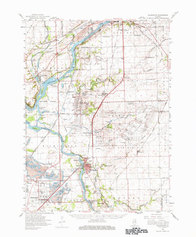 United States Geological Survey Wilmington, IL (1954, 62500-Scale) digital map