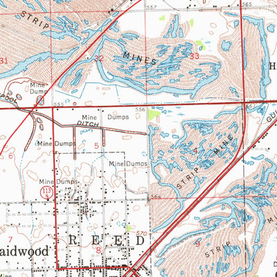 United States Geological Survey Wilmington, IL (1954, 62500-Scale) digital map