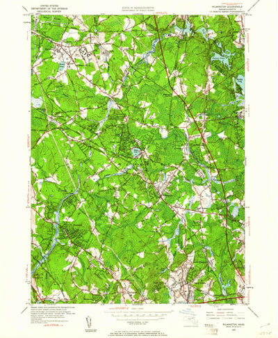 United States Geological Survey Wilmington, MA (1950, 24000-Scale) digital map