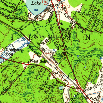 United States Geological Survey Wilmington, MA (1950, 24000-Scale) digital map