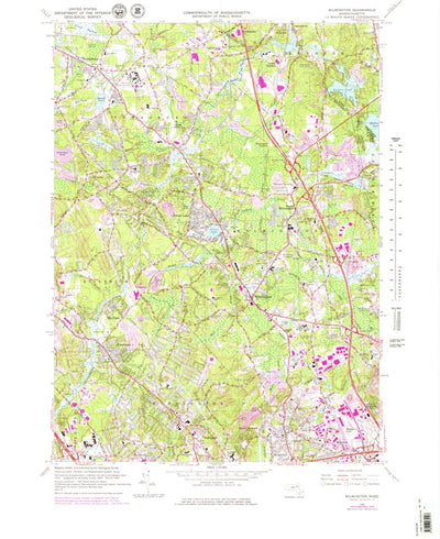 United States Geological Survey Wilmington, MA (1965, 25000-Scale) digital map
