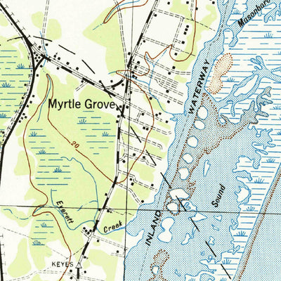 United States Geological Survey Wilmington, NC (1942, 62500-Scale) digital map