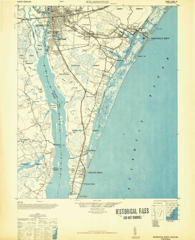 United States Geological Survey Wilmington, NC (1948, 62500-Scale) digital map