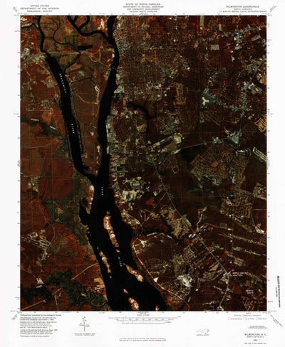 United States Geological Survey Wilmington, NC (1980, 24000-Scale) digital map