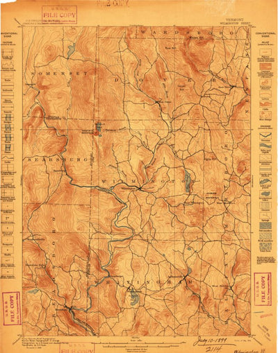 United States Geological Survey Wilmington, VT (1889, 62500-Scale) digital map
