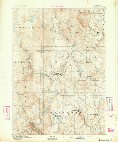 United States Geological Survey Wilmington, VT (1891, 62500-Scale) digital map