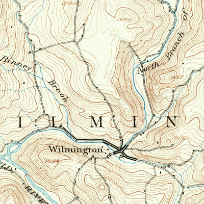 United States Geological Survey Wilmington, VT (1891, 62500-Scale) digital map