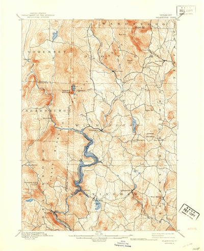 United States Geological Survey Wilmington, VT (1899, 62500-Scale) digital map