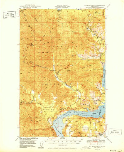 United States Geological Survey Wilmont Creek, WA (1950, 62500-Scale) digital map