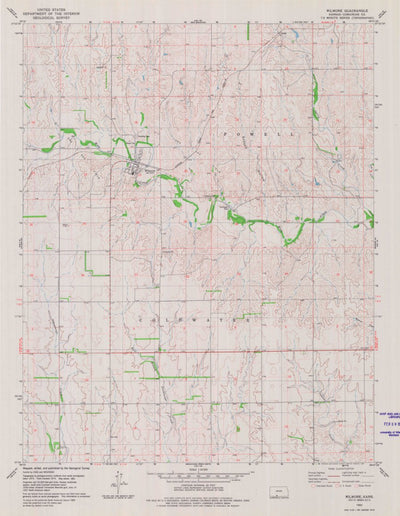 United States Geological Survey Wilmore, KS (1980, 24000-Scale) digital map