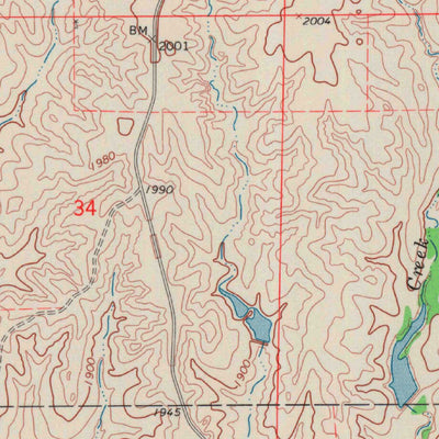 United States Geological Survey Wilmore SE, KS (1968, 24000-Scale) digital map