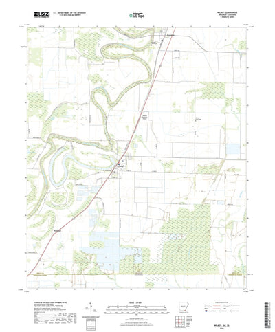 United States Geological Survey Wilmot, AR (2020, 24000-Scale) digital map