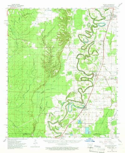 United States Geological Survey Wilmot, AR-LA (1960, 62500-Scale) digital map