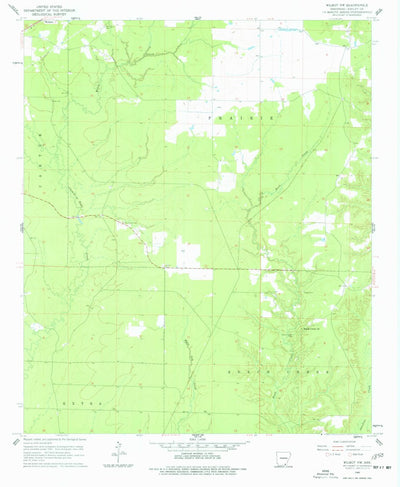 United States Geological Survey Wilmot NW, AR (1960, 24000-Scale) digital map