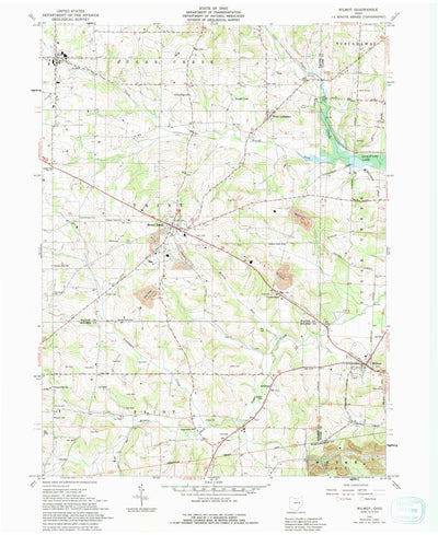 United States Geological Survey Wilmot, OH (1961, 24000-Scale) digital map