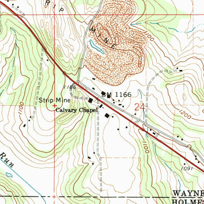 United States Geological Survey Wilmot, OH (1961, 24000-Scale) digital map