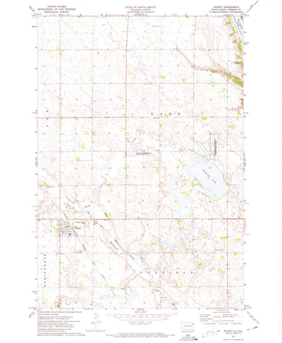 United States Geological Survey Wilmot, SD-MN (1971, 24000-Scale) digital map