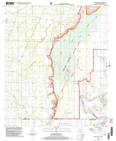 United States Geological Survey Wilmot SW, AR-LA (2002, 24000-Scale) digital map
