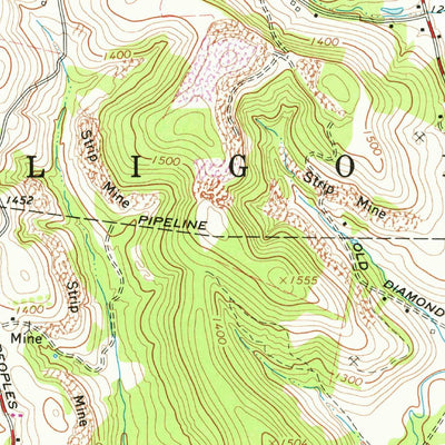 United States Geological Survey Wilpen, PA (1964, 24000-Scale) digital map