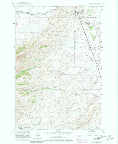 United States Geological Survey Wilsall, MT (1951, 24000-Scale) digital map