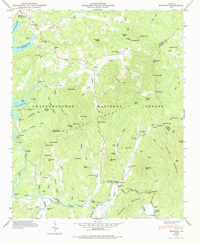 United States Geological Survey Wilscot, GA (1946, 24000-Scale) digital map