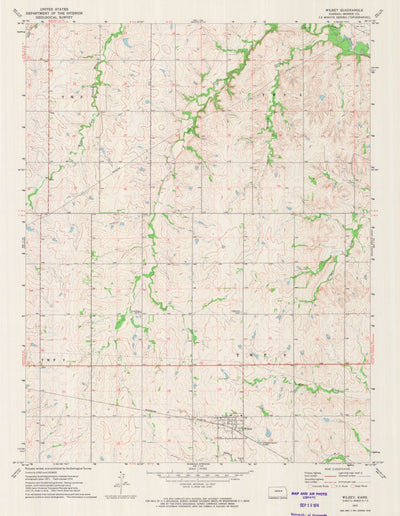 United States Geological Survey Wilsey, KS (1972, 24000-Scale) digital map