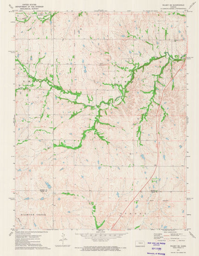 United States Geological Survey Wilsey SE, KS (1972, 24000-Scale) digital map