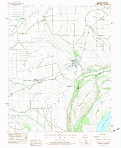 United States Geological Survey Wilson, AR-TN (1983, 24000-Scale) digital map