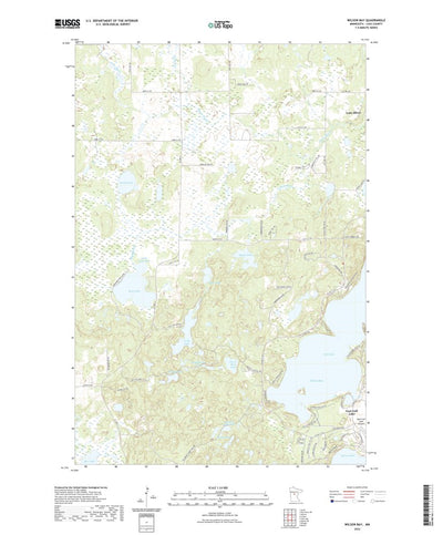 United States Geological Survey Wilson Bay, MN (2022, 24000-Scale) digital map