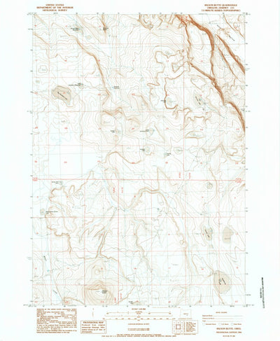 United States Geological Survey Wilson Butte, OR (1984, 24000-Scale) digital map