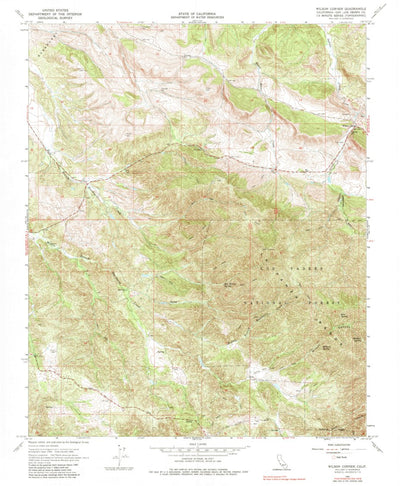 United States Geological Survey Wilson Corner, CA (1966, 24000-Scale) digital map