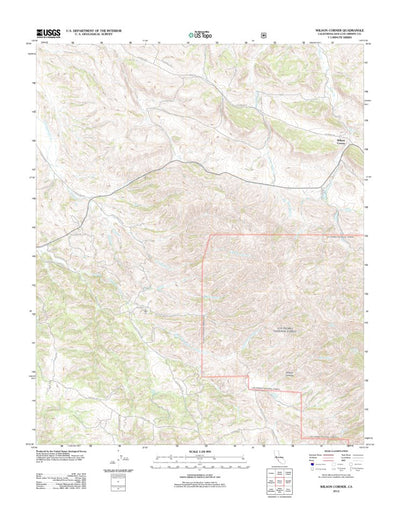 United States Geological Survey Wilson Corner, CA (2012, 24000-Scale) digital map