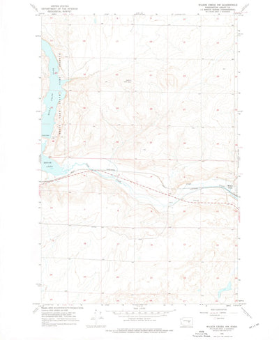 United States Geological Survey Wilson Creek NW, WA (1956, 24000-Scale) digital map