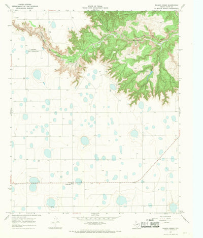 United States Geological Survey Wilson Creek, TX (1967, 24000-Scale) digital map