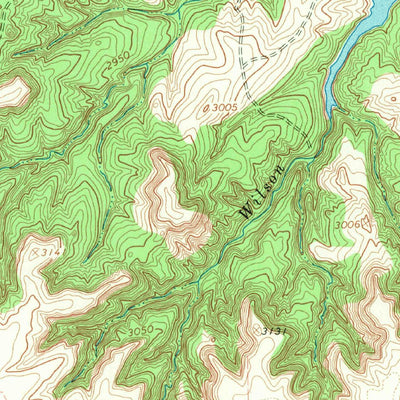 United States Geological Survey Wilson Creek, TX (1967, 24000-Scale) digital map