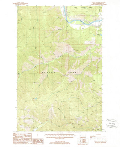 United States Geological Survey Wilson Gulch, MT (1988, 24000-Scale) digital map