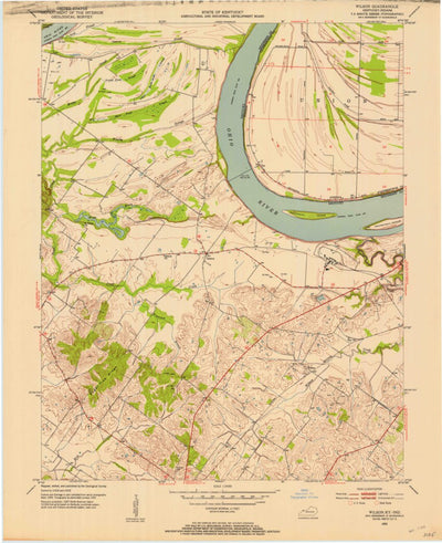 United States Geological Survey Wilson, KY-IN (1952, 24000-Scale) digital map
