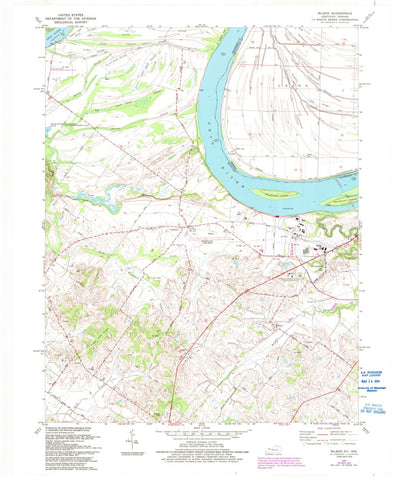United States Geological Survey Wilson, KY-IN (1981, 24000-Scale) digital map