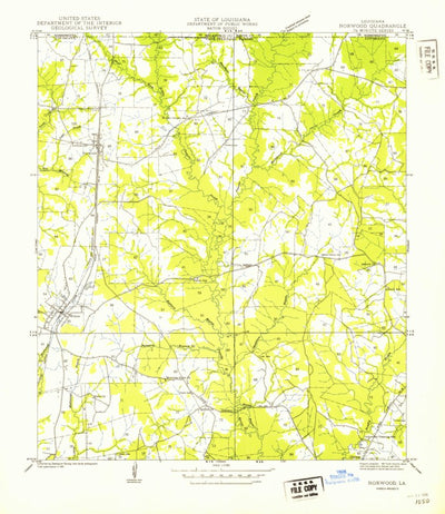 United States Geological Survey Wilson, LA-MS (1941, 31680-Scale) digital map