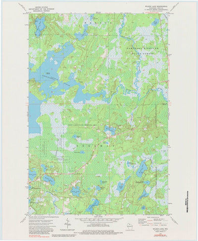 United States Geological Survey Wilson Lake, WI (1973, 24000-Scale) digital map