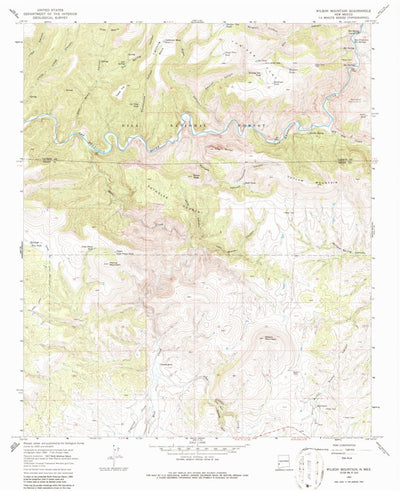 United States Geological Survey Wilson Mountain, NM (1965, 24000-Scale) digital map