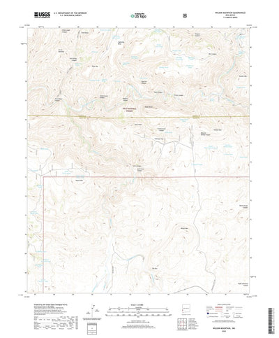 United States Geological Survey Wilson Mountain, NM (2020, 24000-Scale) digital map