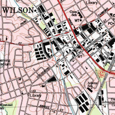 United States Geological Survey Wilson, NC (1998, 24000-Scale) digital map